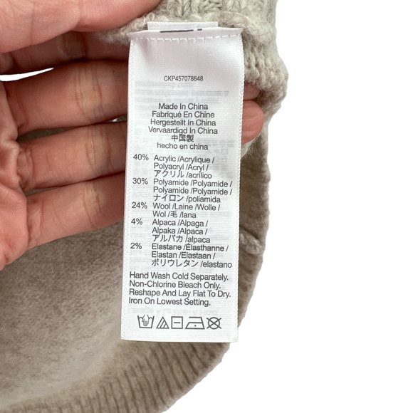 Madewell Wilmington Hoodie Sweater in Beige NB371 - Picture 9 of 11